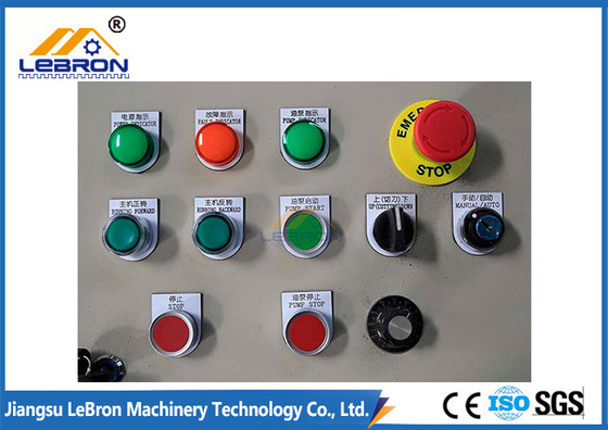 Durable Steel Door Frame Roll Forming Machine Quenched High Capacity 22m / Min