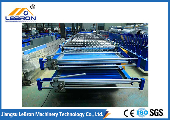 Durable Double Layer Roof Sheet Roll Forming Machine 10 Tons Corrugated IBR Sheet