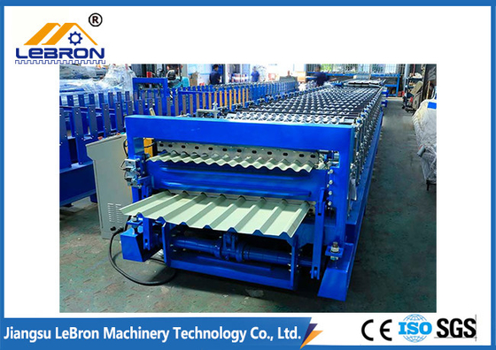 Durable Double Layer Roof Sheet Roll Forming Machine 10 Tons Corrugated IBR Sheet